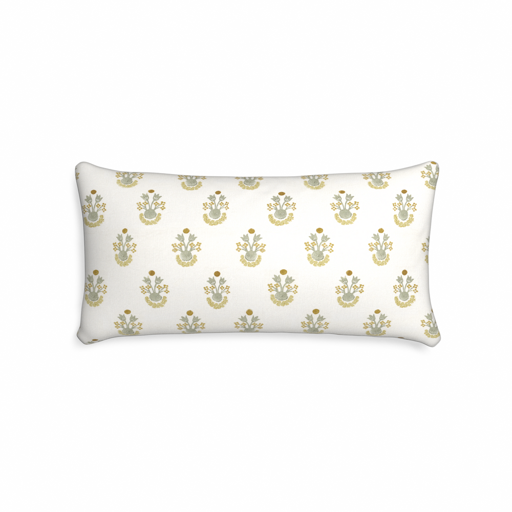 Midi-lumbar lucie chamomile custom pillow with n on white background