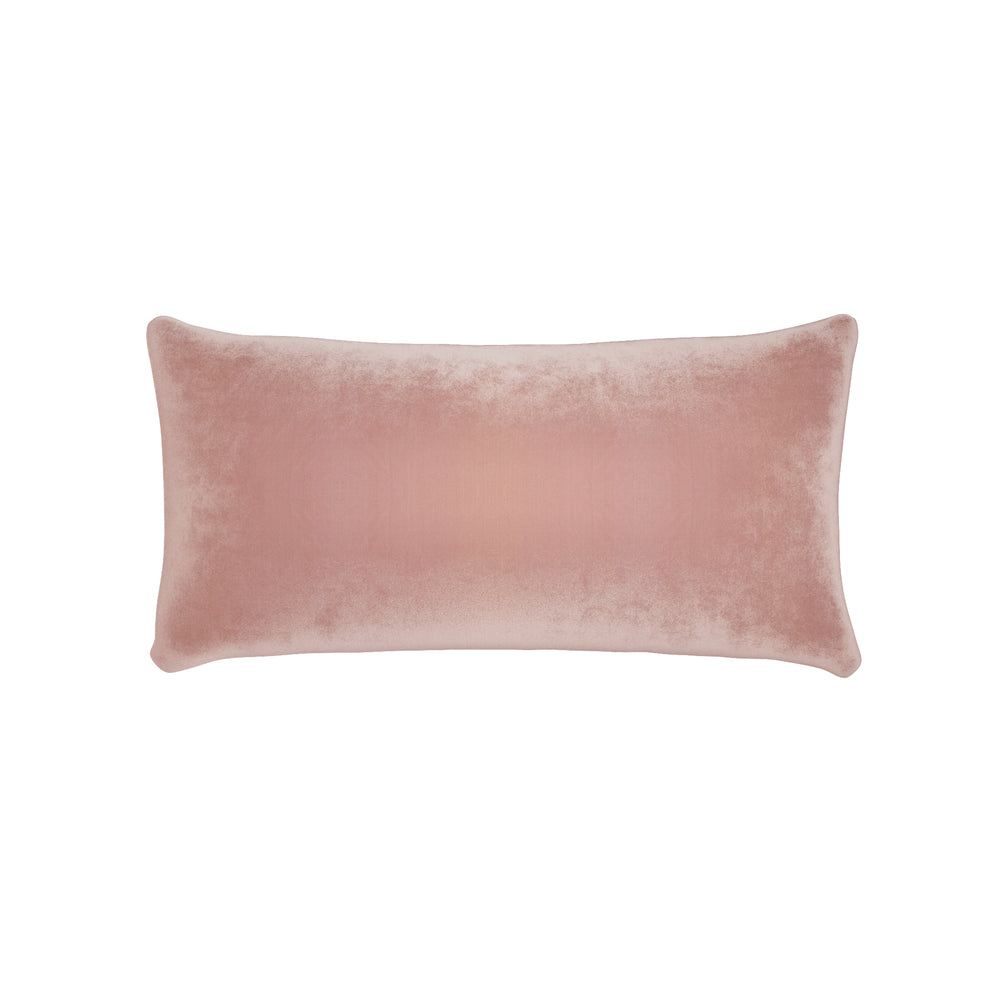 Midi-lumbar quartz velvet custom pillow with n on white background