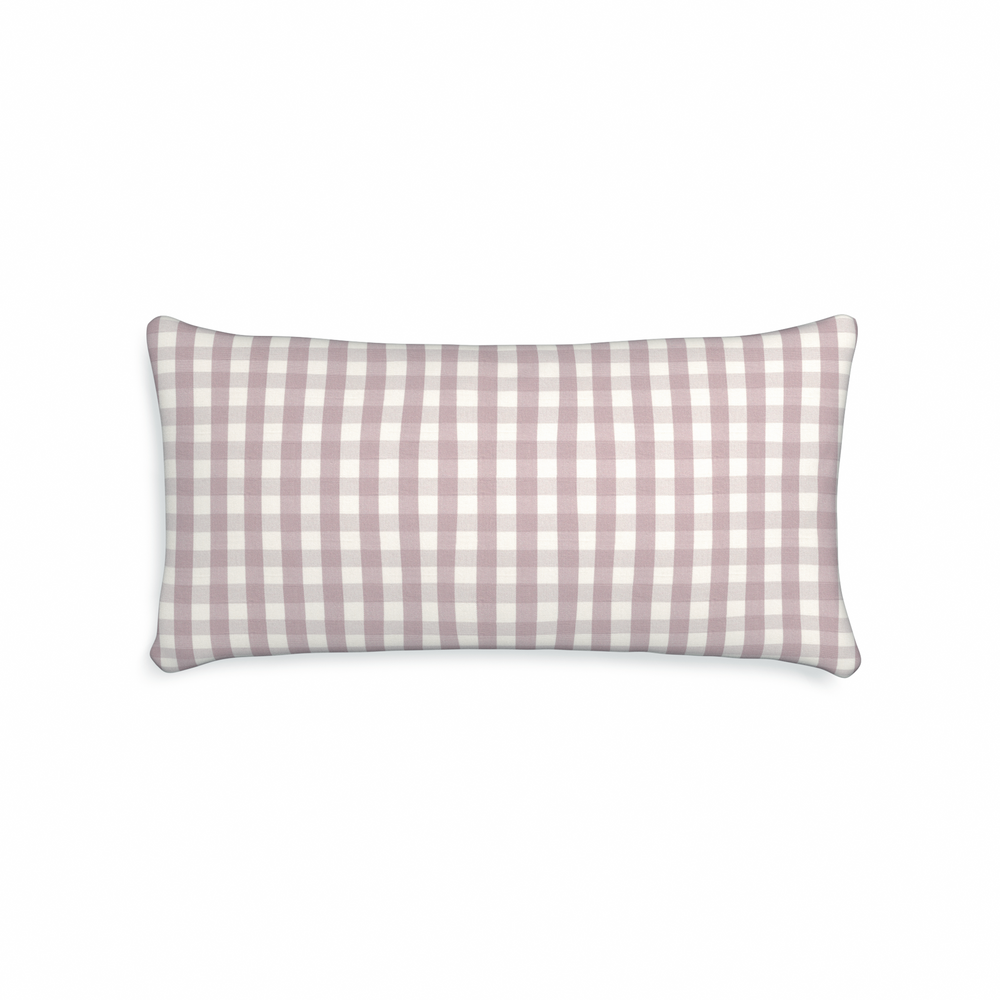 Midi-lumbar millie orchid custom pillow with n on white background