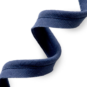 Navy Blue Piping Close-Up