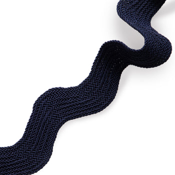 Navy Blue Rick Rack Trim Close-Up