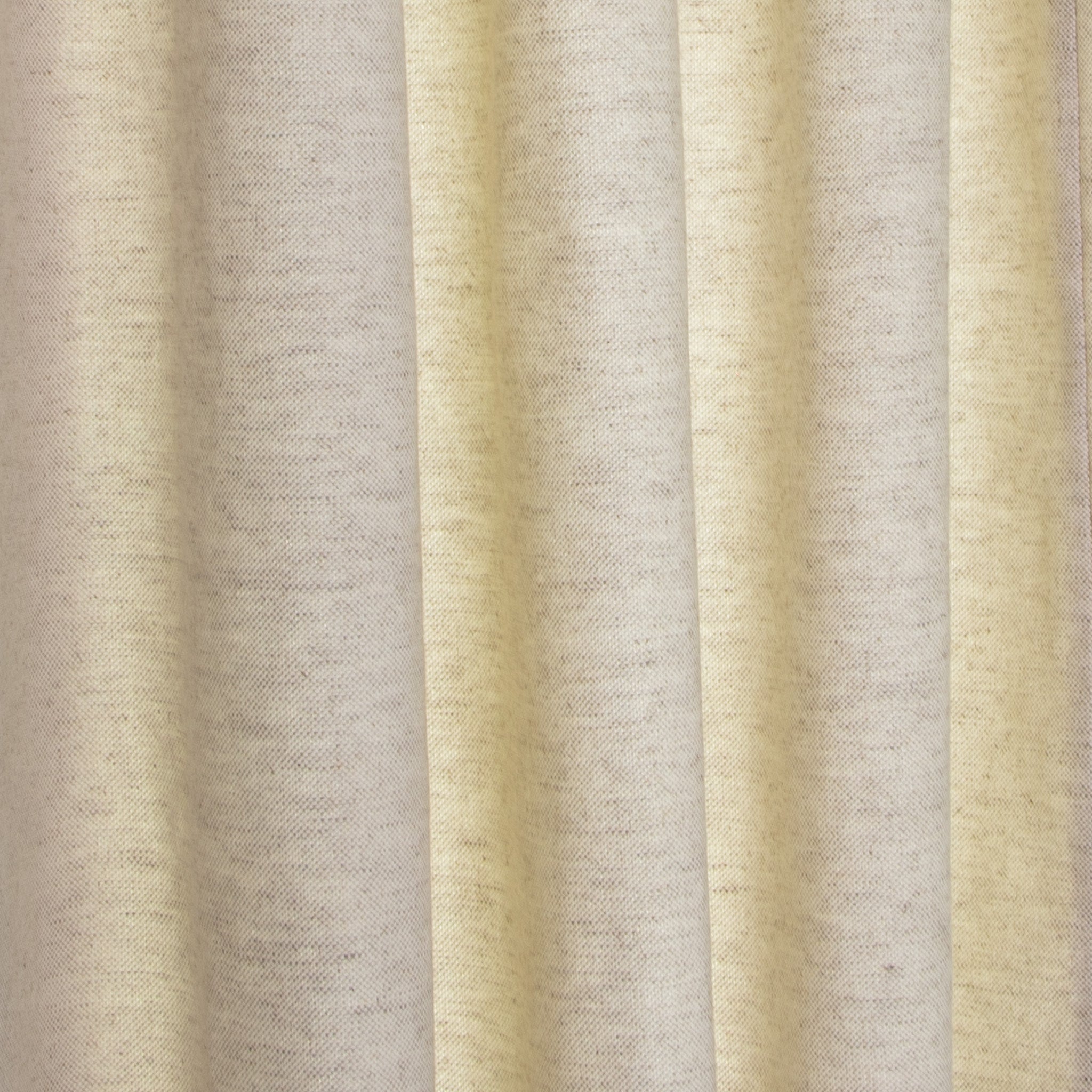 close up of Linen Oat curtain 