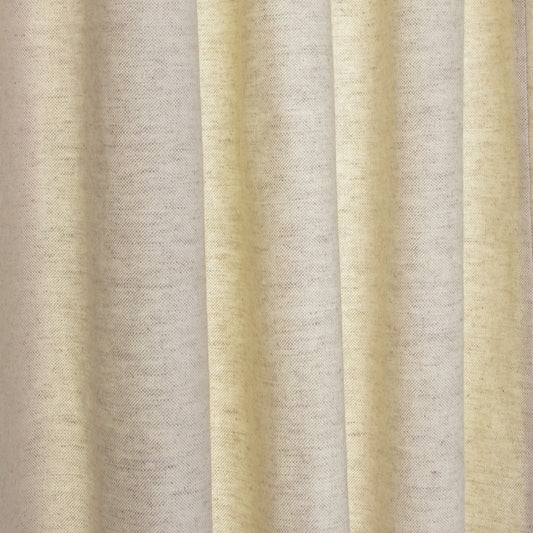 close up of Linen Oat curtain 