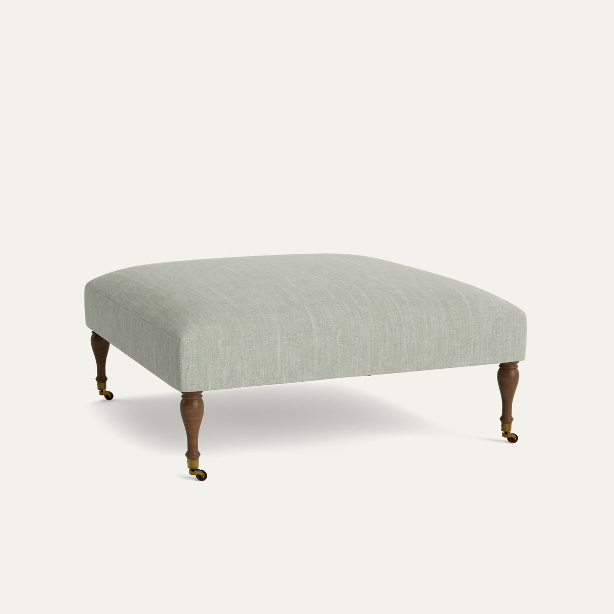 FEATURED: Shown in 44" Square / Flat / Baluster Leg / Tobacco / No Welt