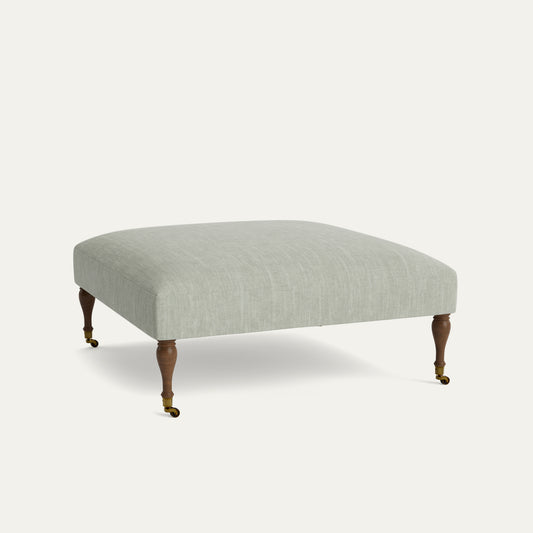 FEATURED: Shown in 44" Square / Flat / Baluster Leg / Tobacco / No Welt