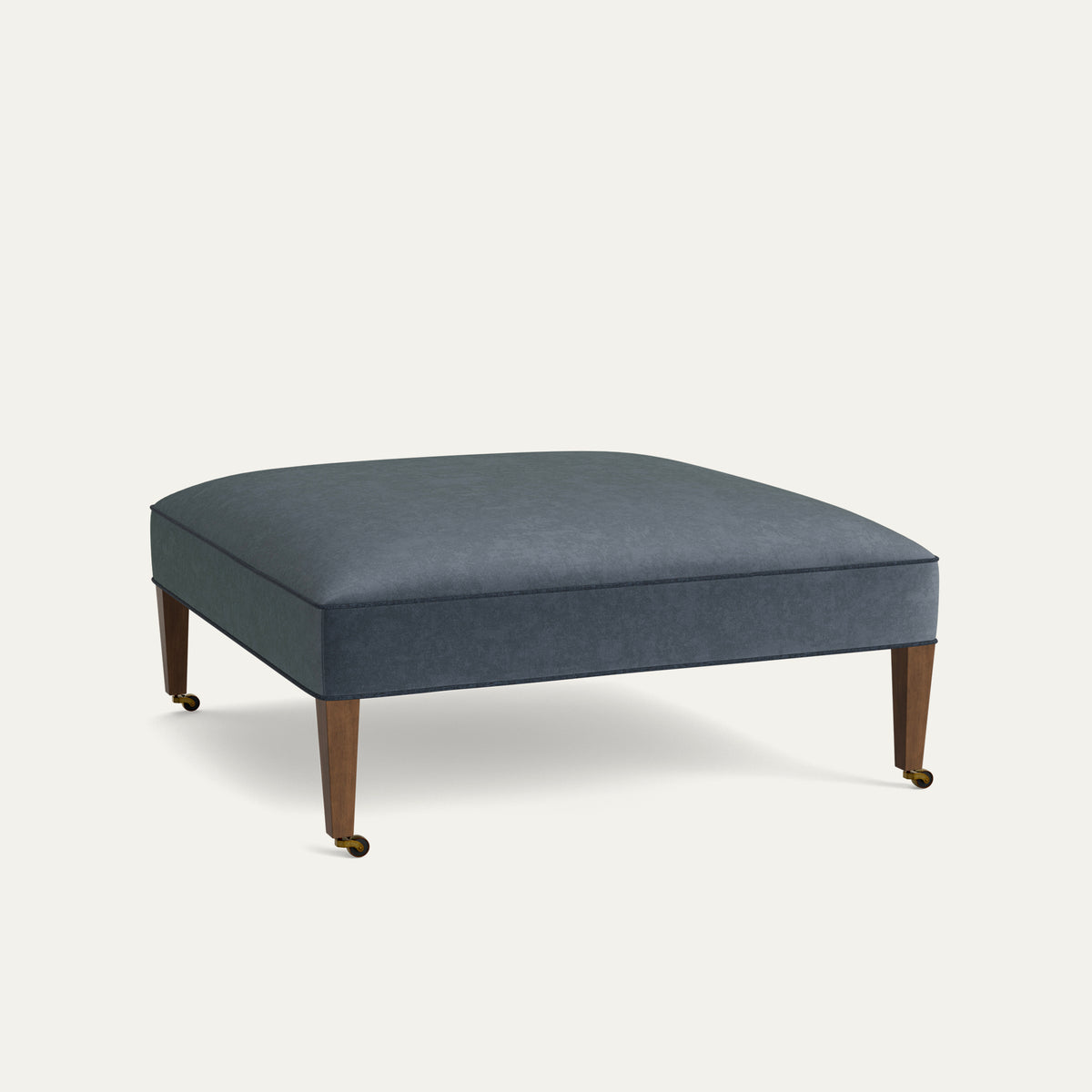 FEATURED: Shown in 44" Square / Flat / Tapered Leg / Tobacco / Midnight Welt