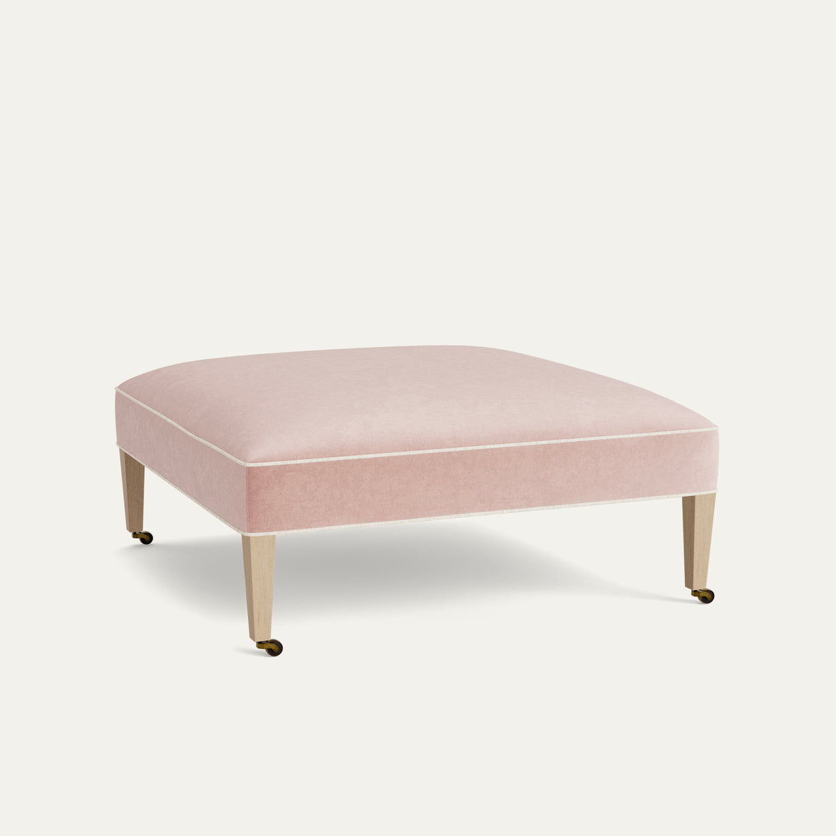 FEATURED: Shown in 44" Square / Flat / Tapered Leg / Almond / Sand Welt