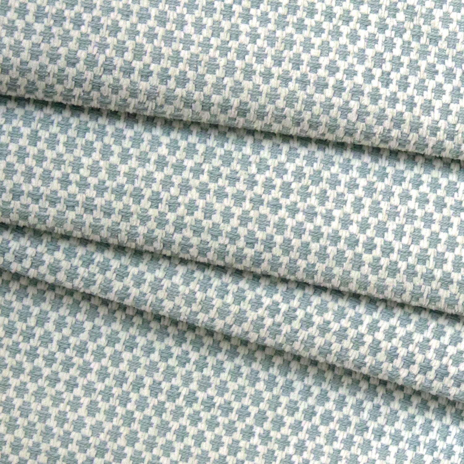Hadley Sky textured woven fabric in soft blue and ivory tones, made-to-order with fast turnaround, manufactured in the USA