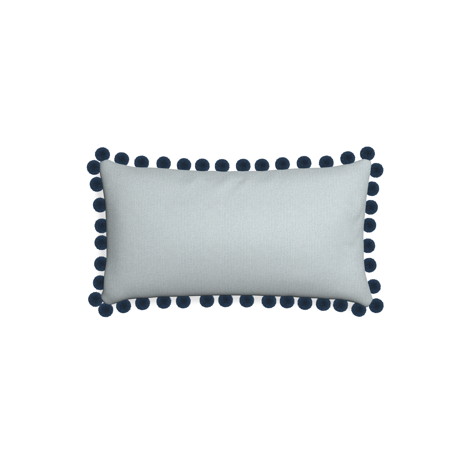 Petite-lumbar sea custom grey bluepillow with c on white background