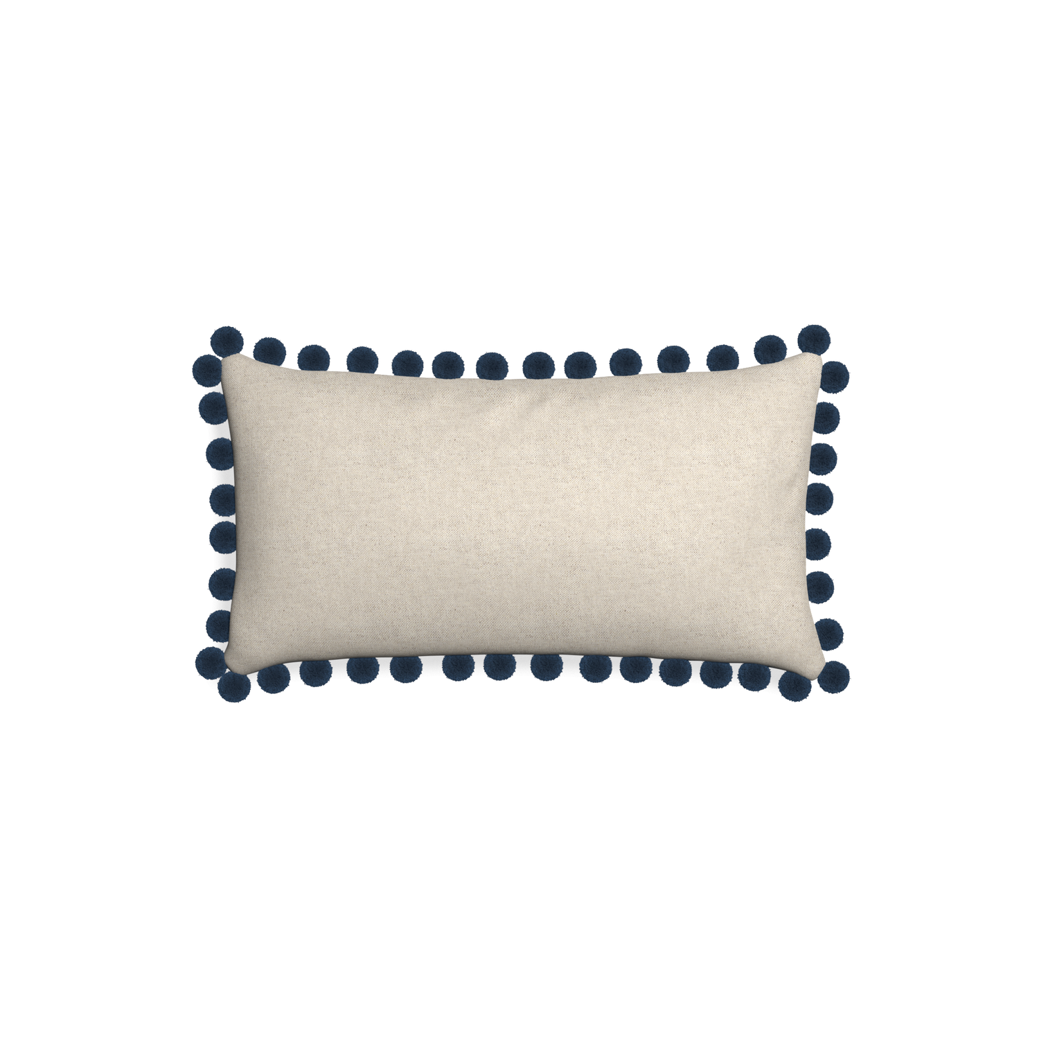 Petite-lumbar oat custom light brownpillow with c on white background