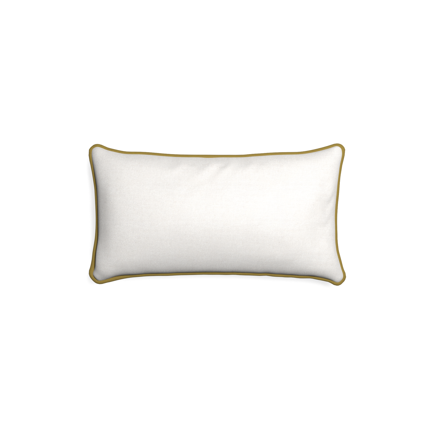 Petite-lumbar flour custom natural whitepillow with c piping on white background