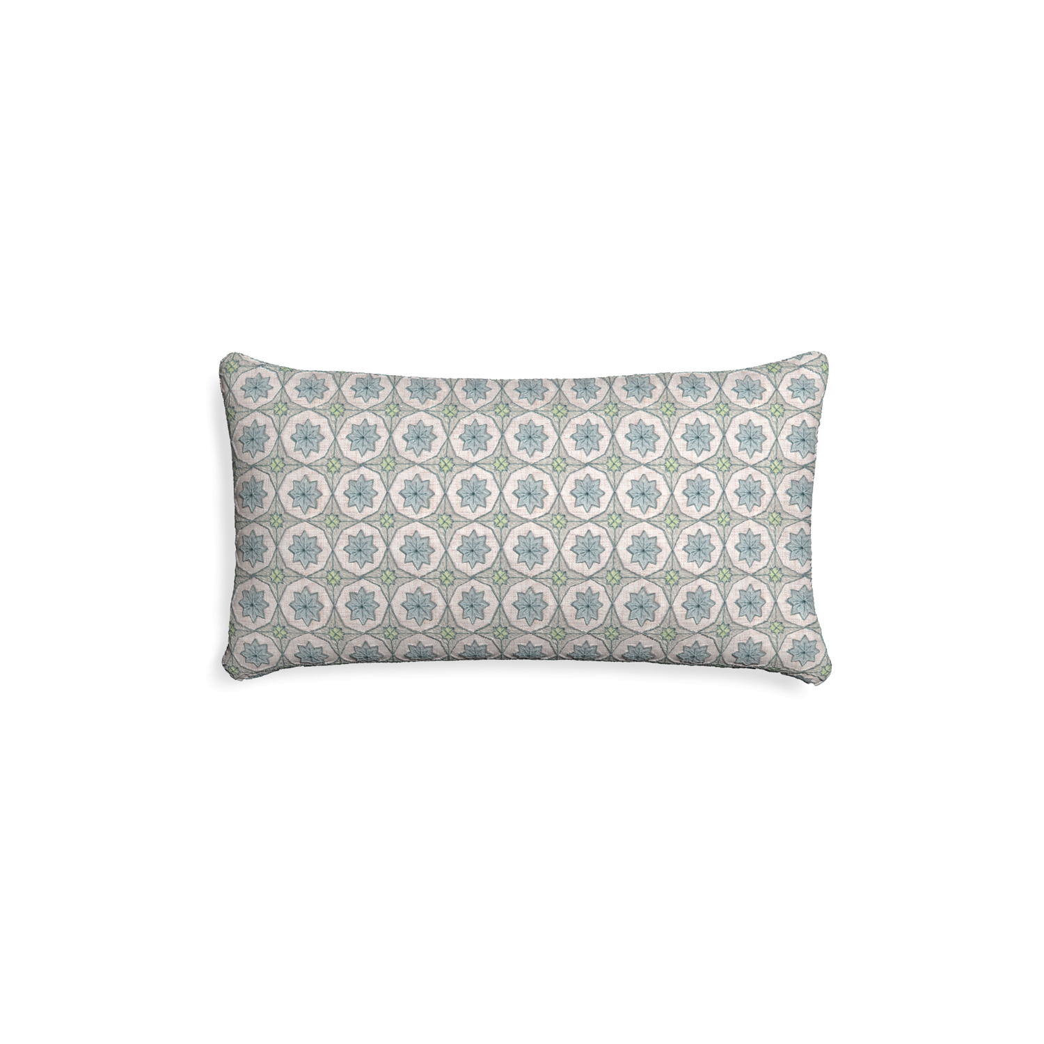 Petite-lumbar hayes sea salt custom blue geometric pillow with none on white background