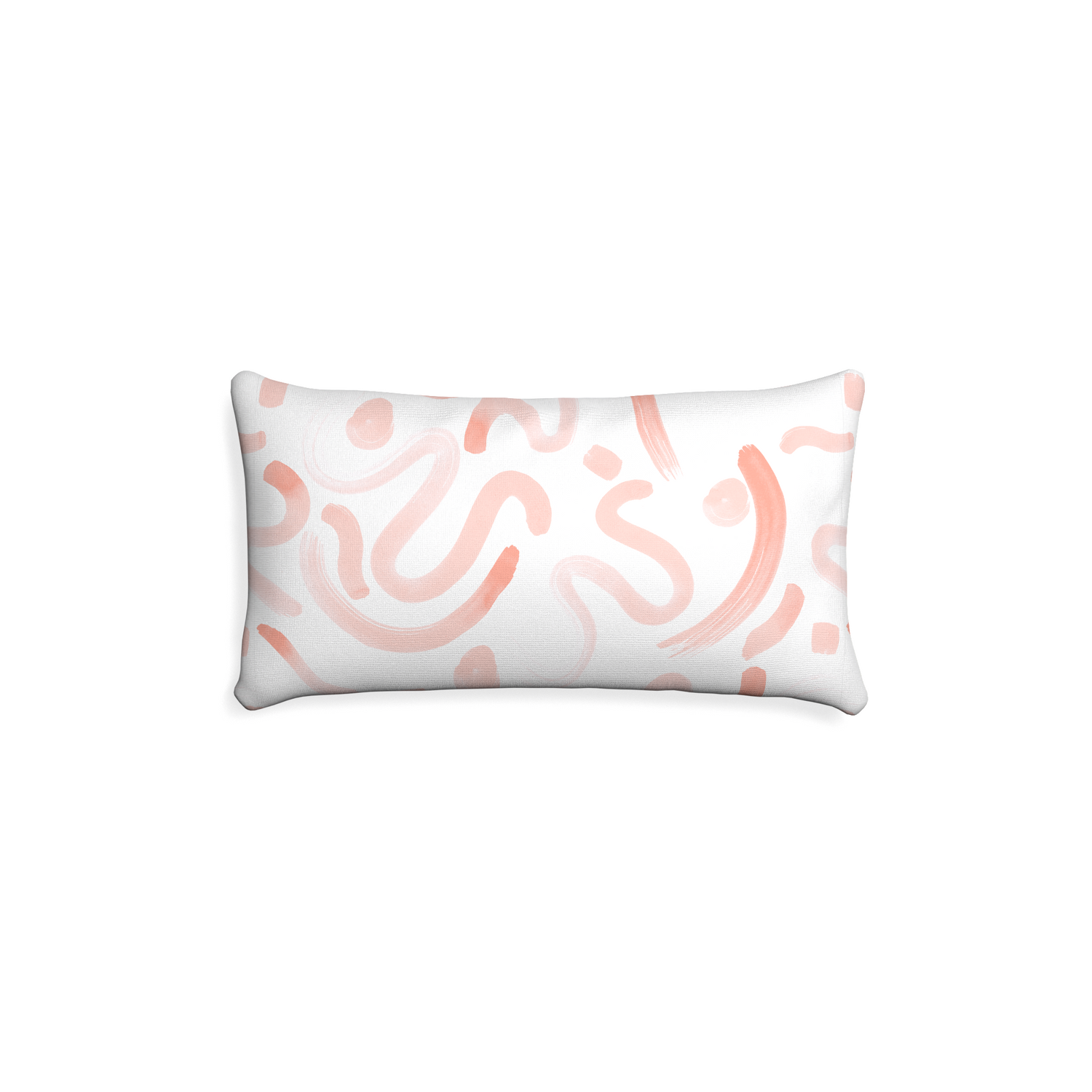 Petite-lumbar hockney pink custom pink graphicpillow with none on white background