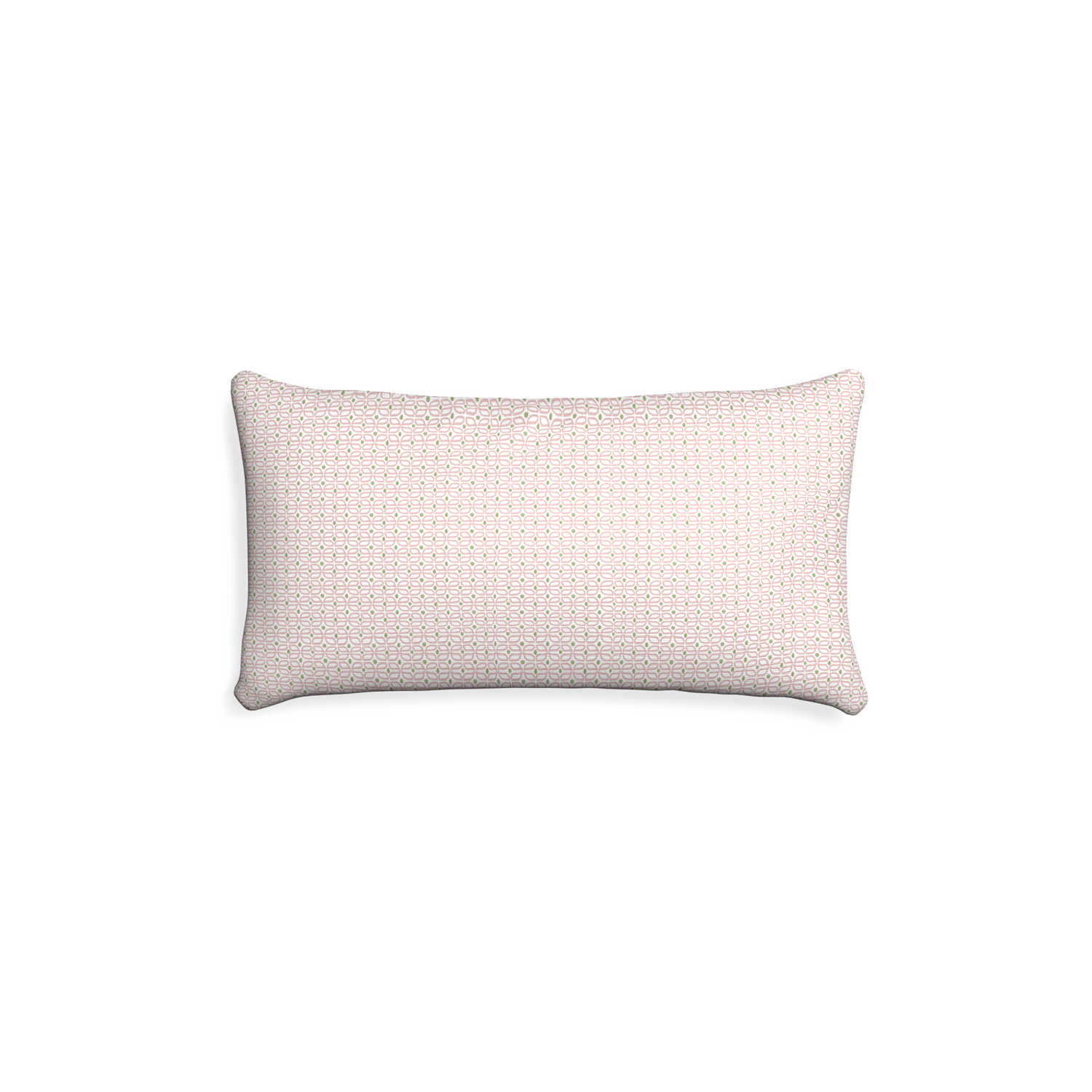 Petite-lumbar loomi pink custom pink geometricpillow with none on white background
