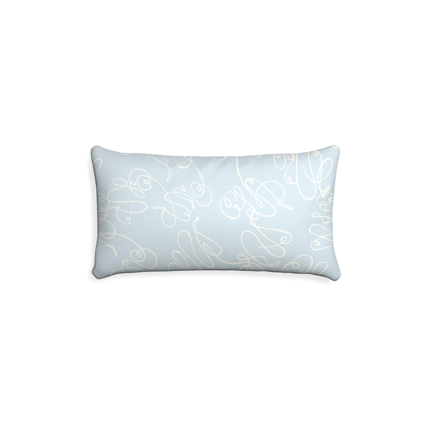 Petite-lumbar mirabella custom powder blue abstractpillow with none on white background