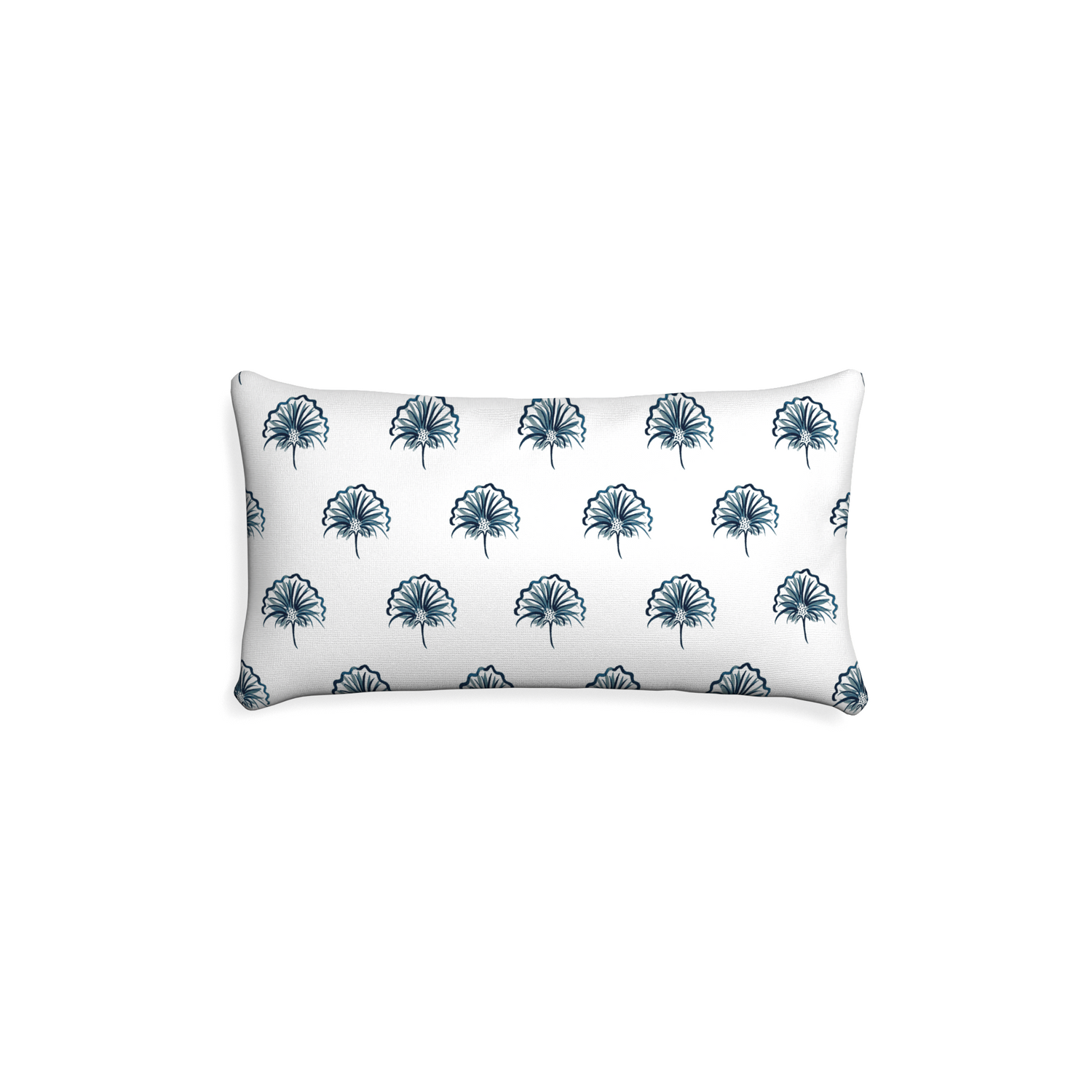 Petite-lumbar penelope midnight custom floral navypillow with none on white background