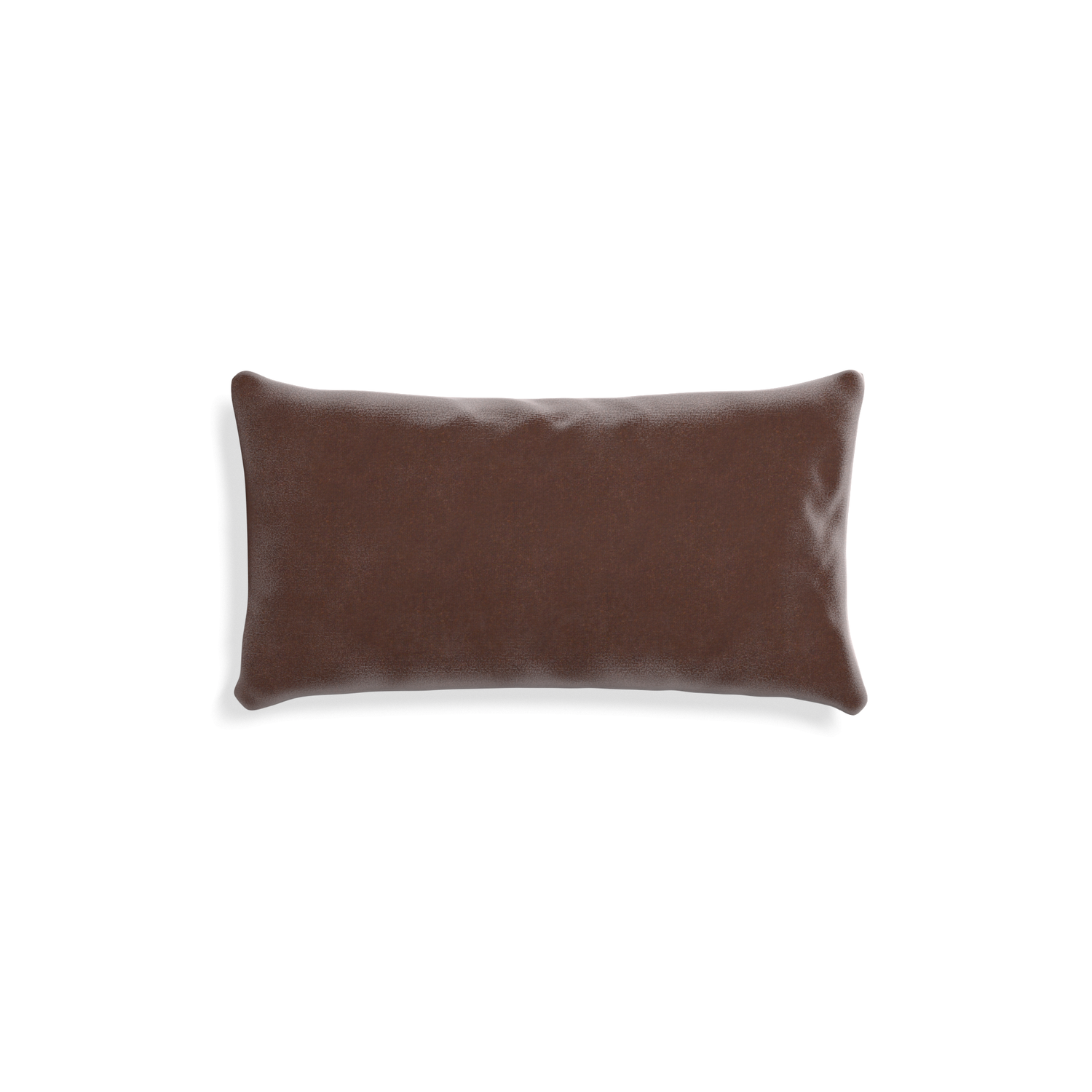 rectangle brown velvet pillow