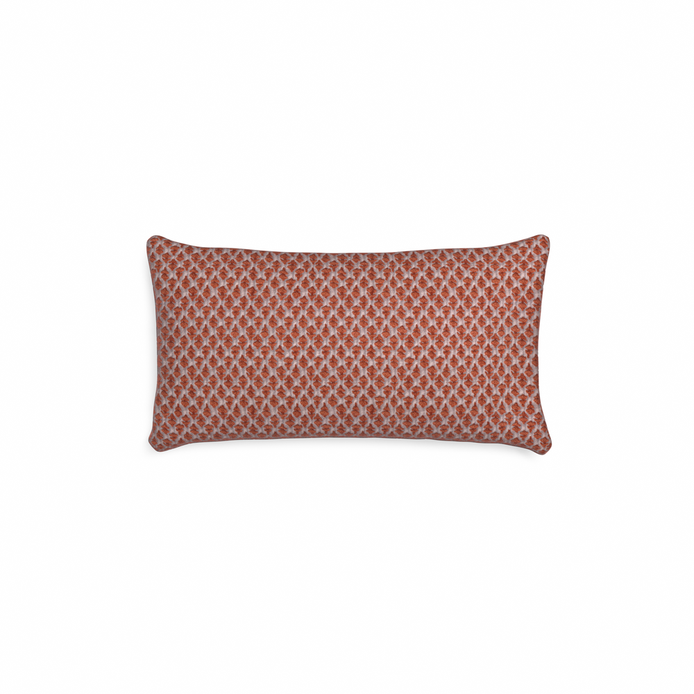 Petite-lumbar quinn ginger custom pillow with n on white background