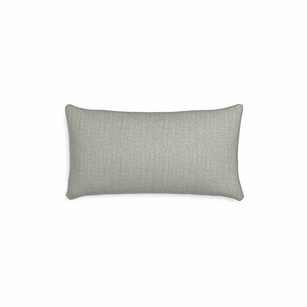 Petite-lumbar sea salt custom pillow with n on white background