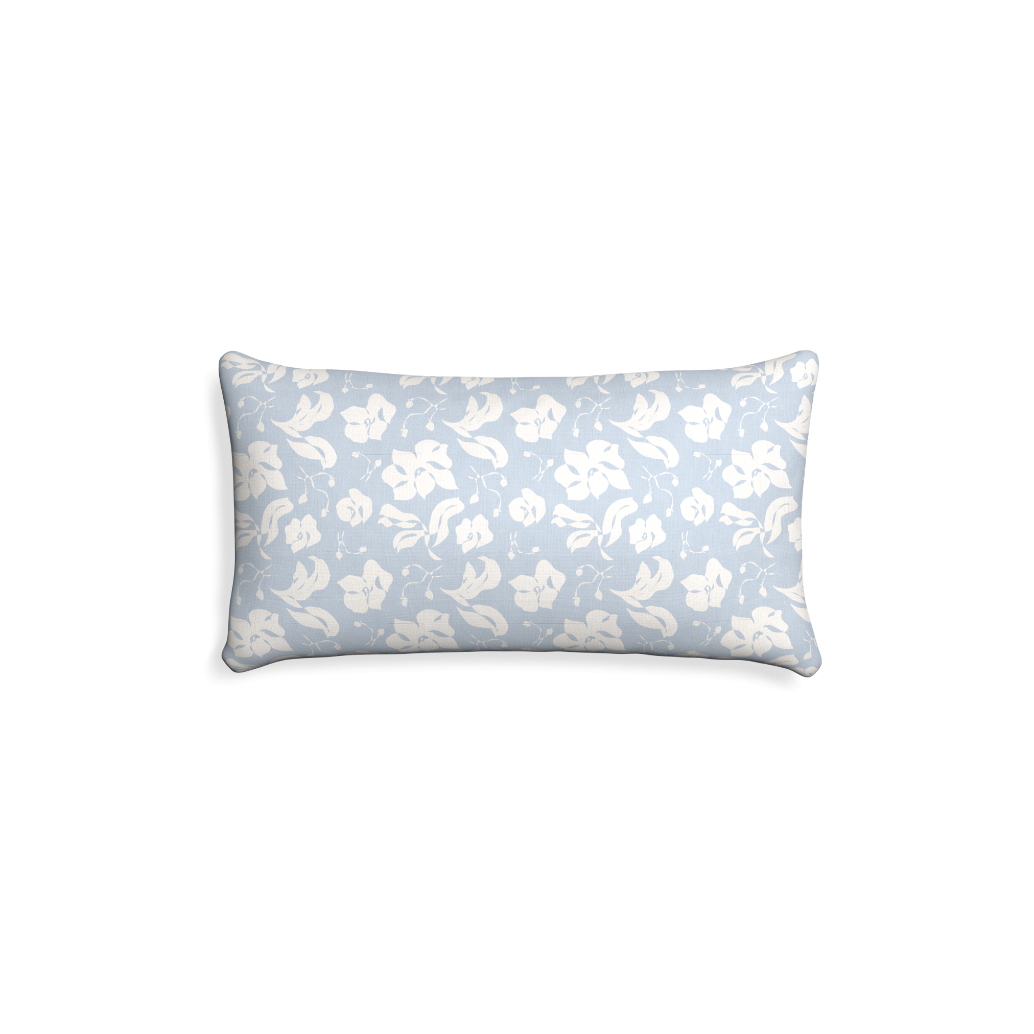 Georgia Cornflower Printed Cotton Pillow - Thumbnail 3