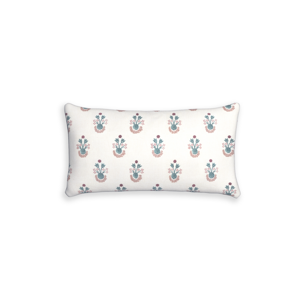 Petite-lumbar lucie harbor custom pillow with n on white background