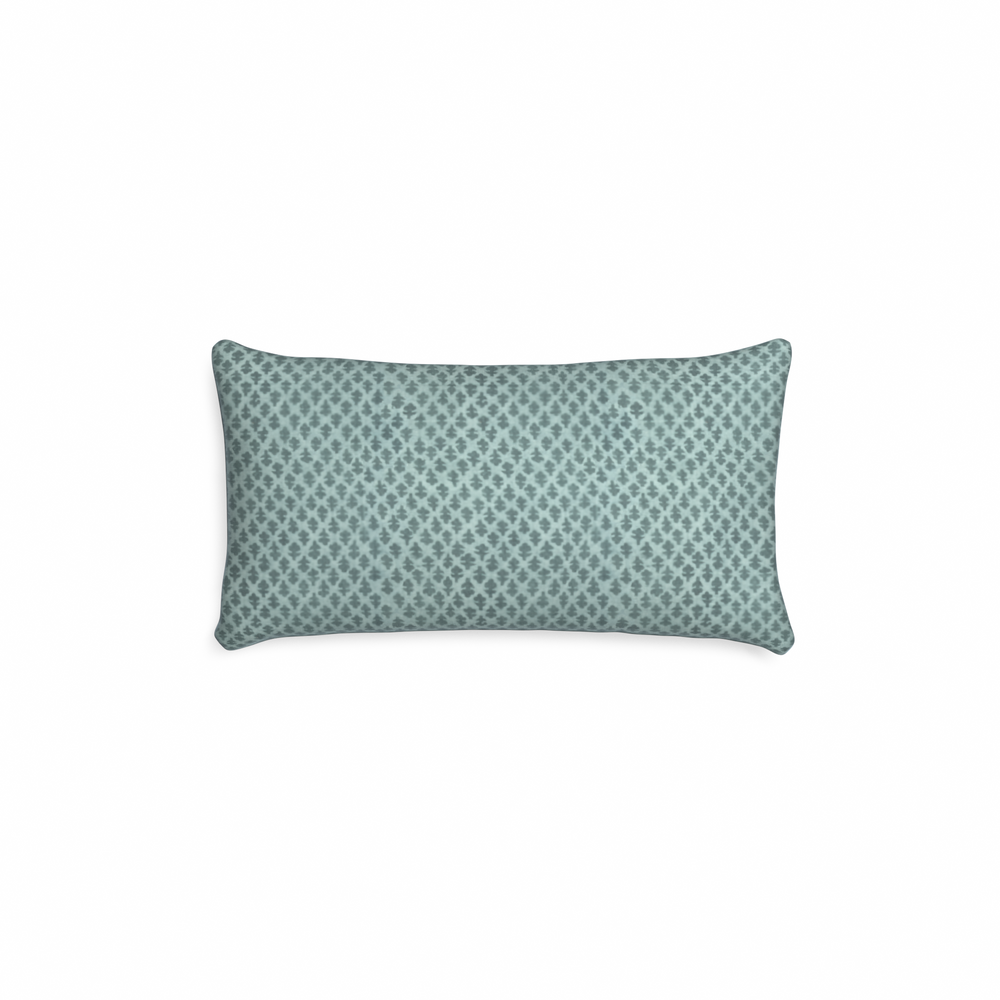 Petite-lumbar quinn baltic custom pillow with n on white background
