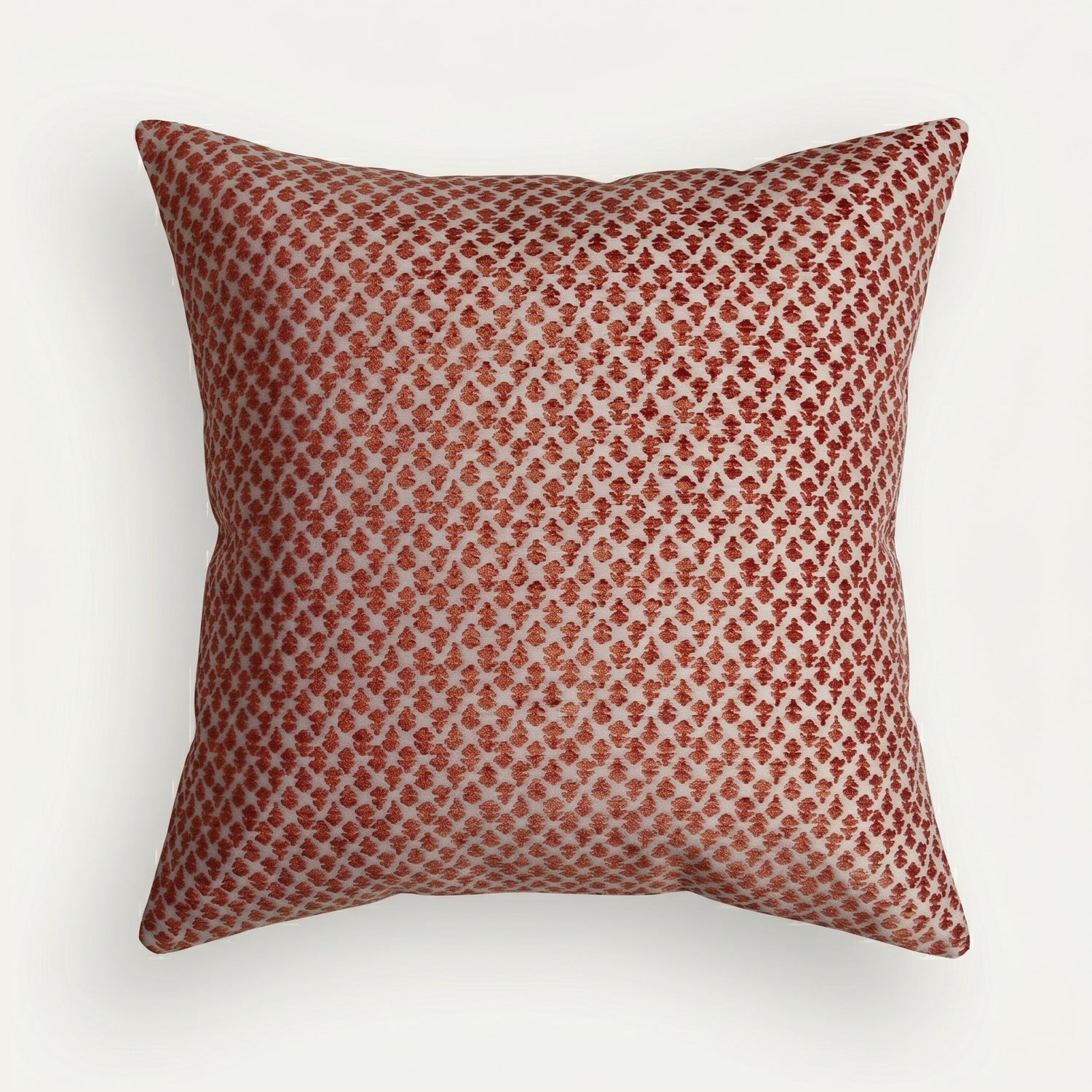 Quinn Ginger pillow in textured ginger chenille jacquard fabric, made-to-order with short lead times, crafted in the USA