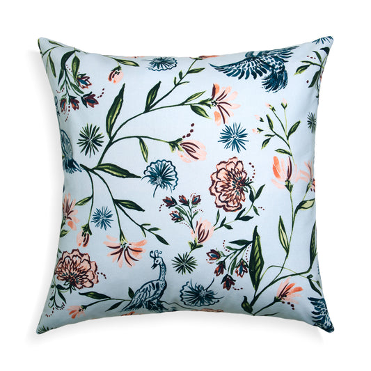 Blue Chinoiserie Printed Pillow