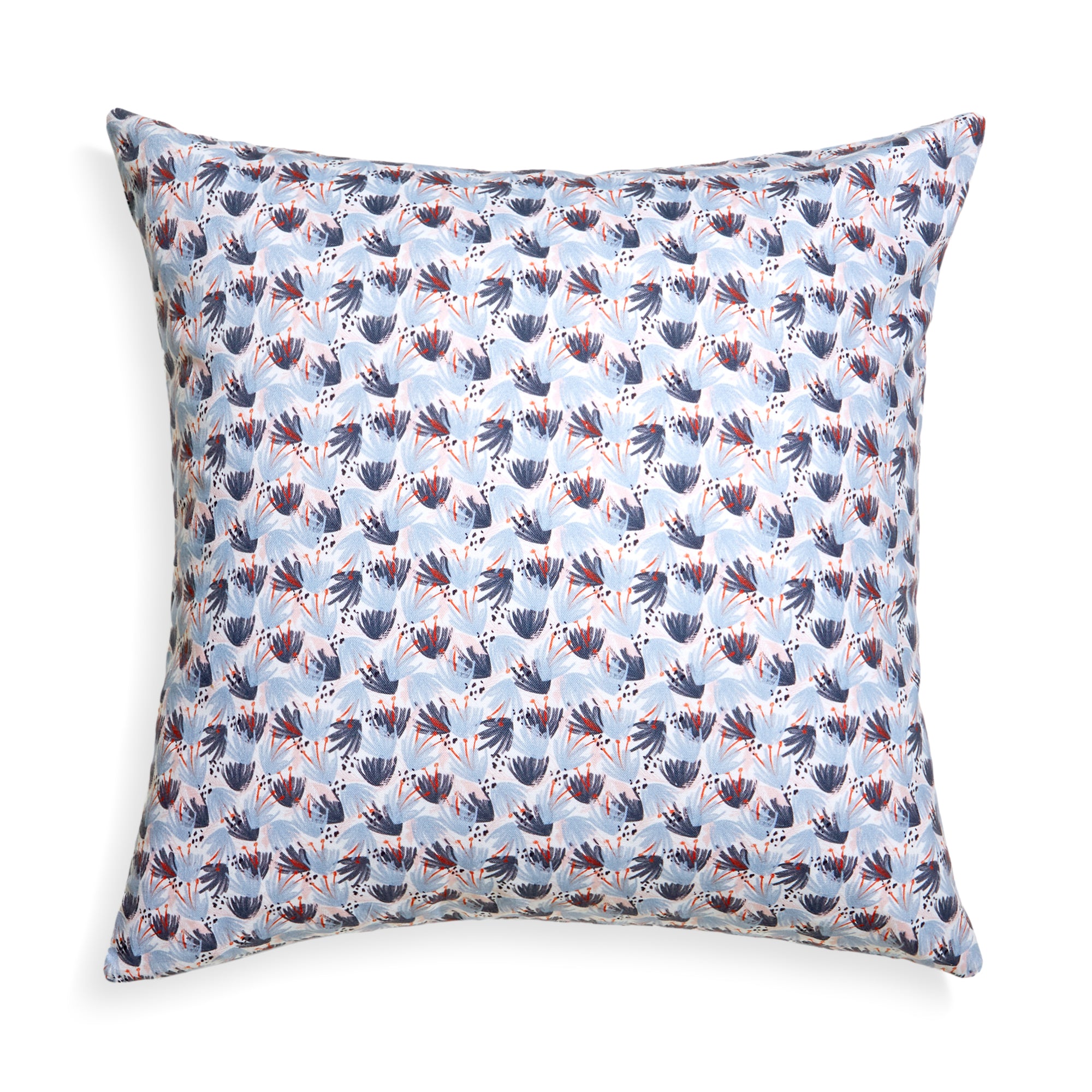 Red and Blue Printed Pillow