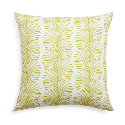 Yellow Stripe Chartreuse Printed Pillow