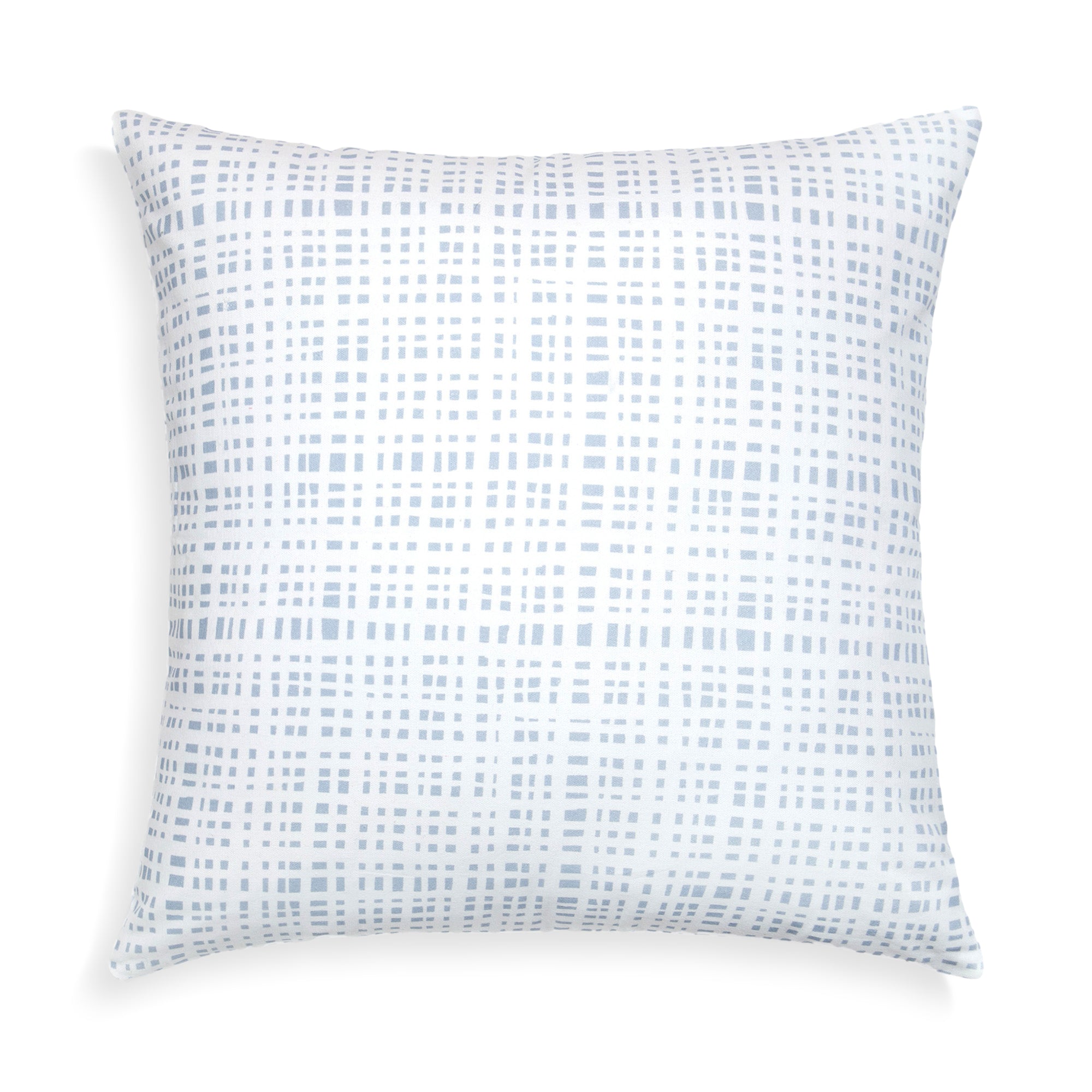 Blue gingham throw clearance pillows