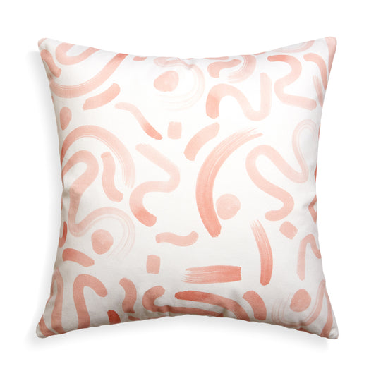 Pink Graphic Printed Pillow