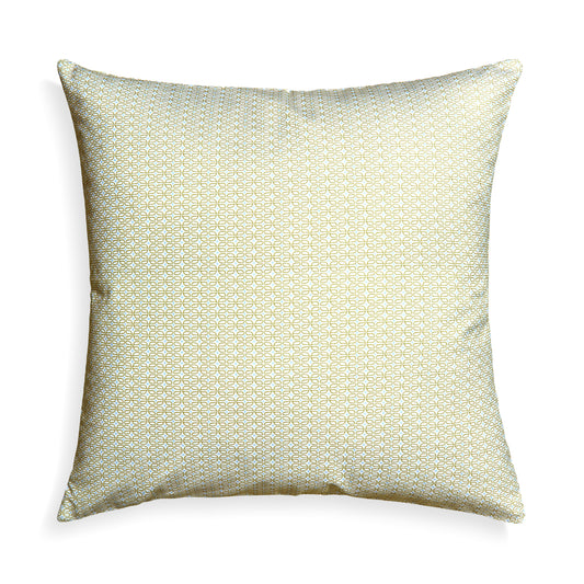 Moss Green Geometric Printed Pillow