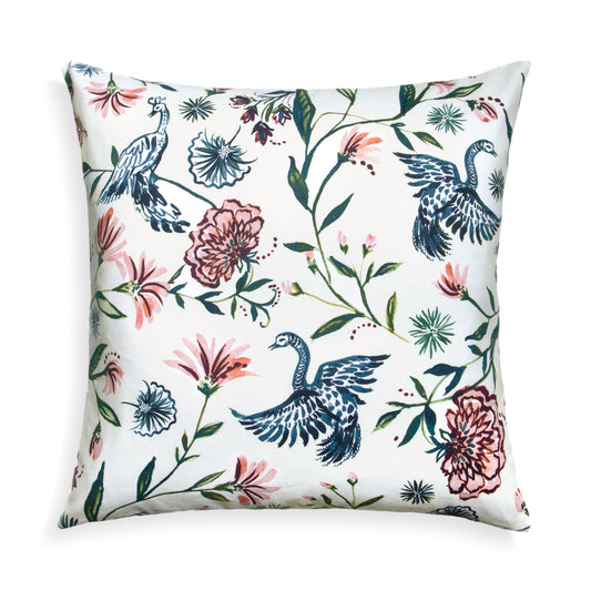 Cream Chinoiserie Printed Custom Pillow 