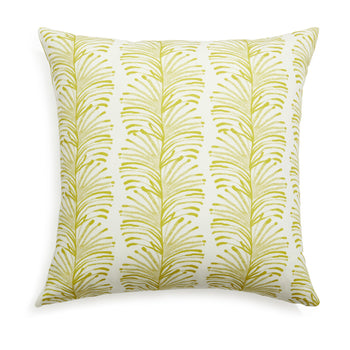 Yellow Stripe Chartreuse Printed Pillow