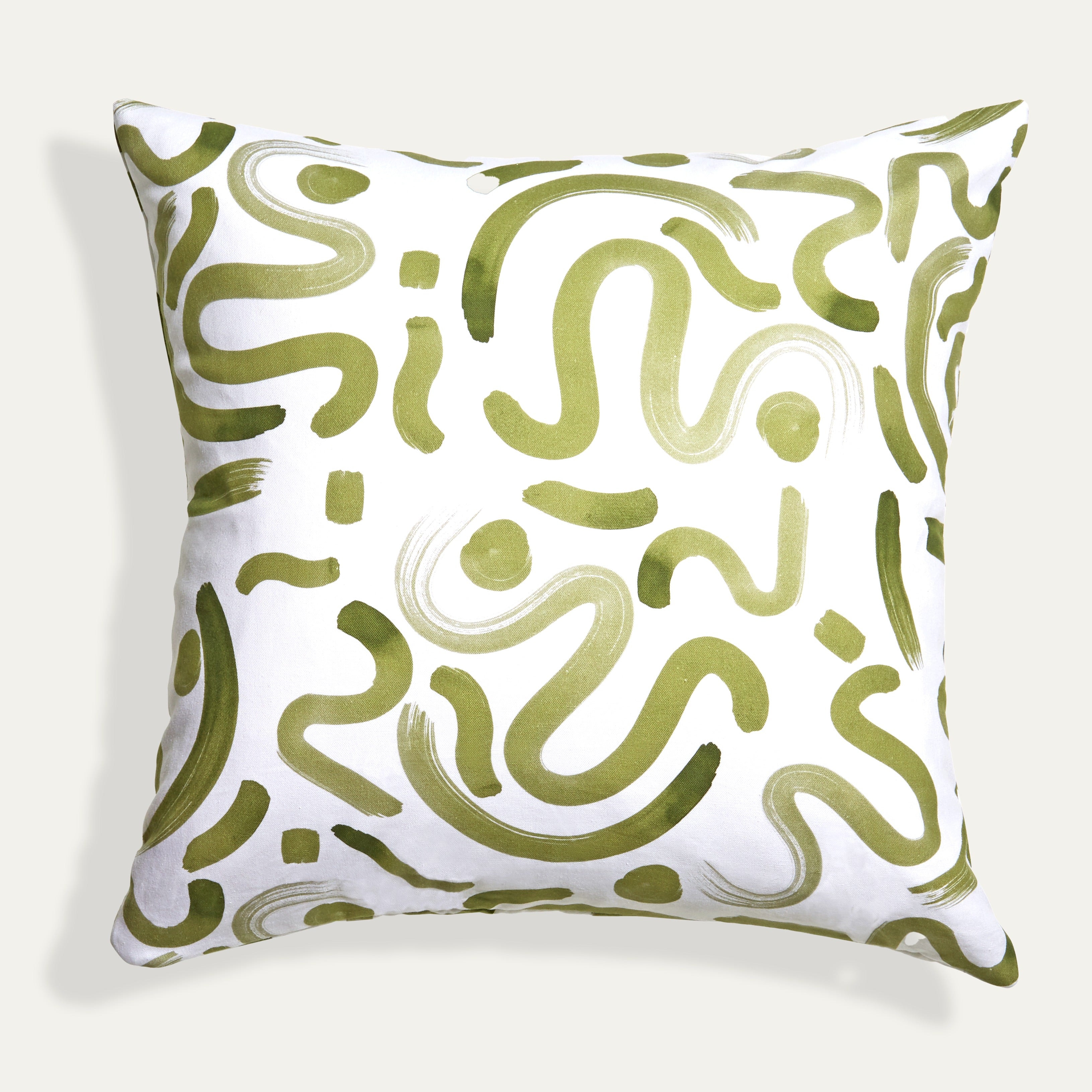 Moss Green Printed Pillow