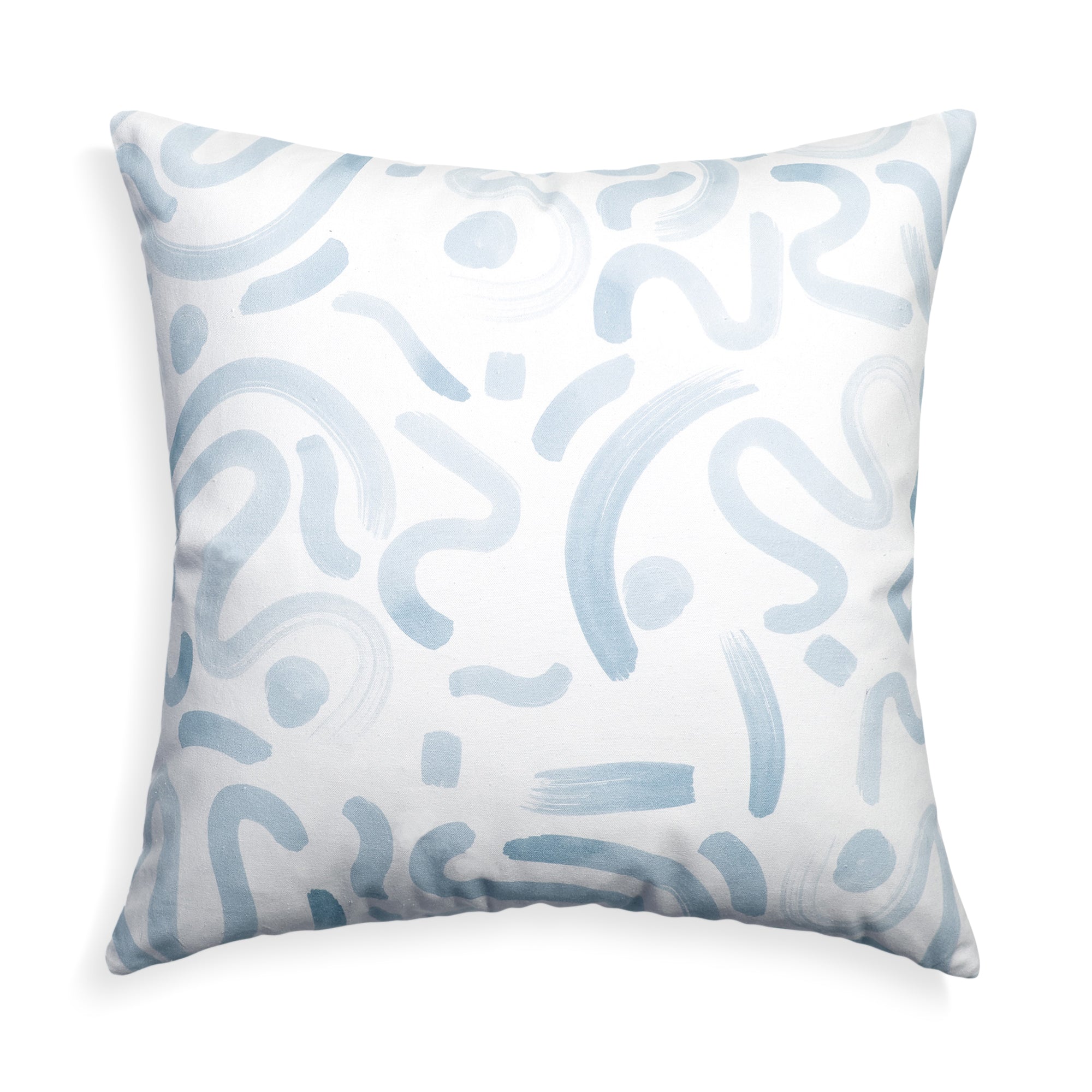 Sky Blue Printed Pillow