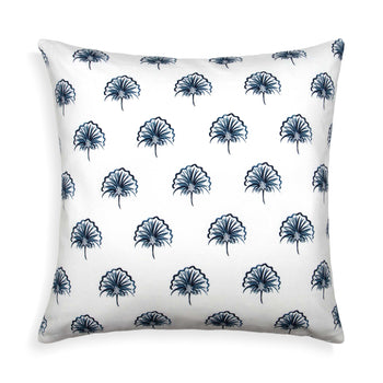 Floral Navy Printed Pillow