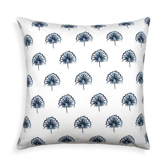 Floral Navy Printed Pillow