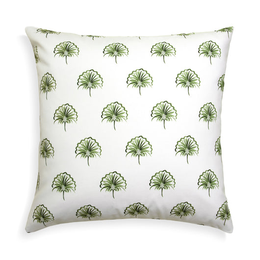 Green Floral Printed Pillow