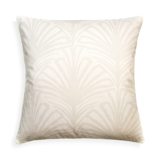 Beige Palm Printed Pillow