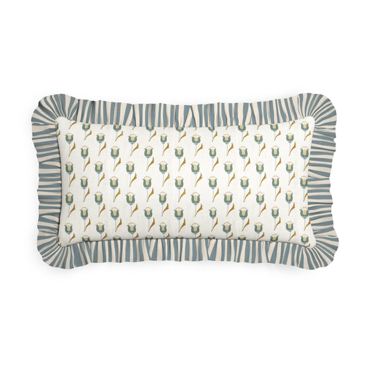 Annabelle Peacock Linen Pillow