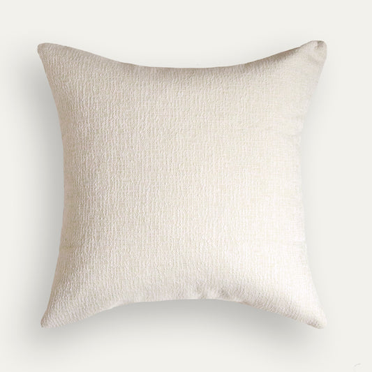 Sand decorative pillow in soft performance woven fabric, made-to-order with quick turnaround, crafted in the USA quality design