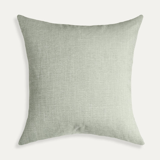 Sea Salt decorative pillow in soft performance woven fabric, made-to-order with short lead times, crafted in the USA quality design