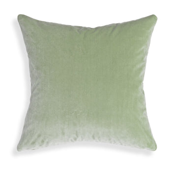 Laurel Velvet soft mid-tone green velvet pillow by Pepper Home, perfect for custom interiors with timeless appeal.