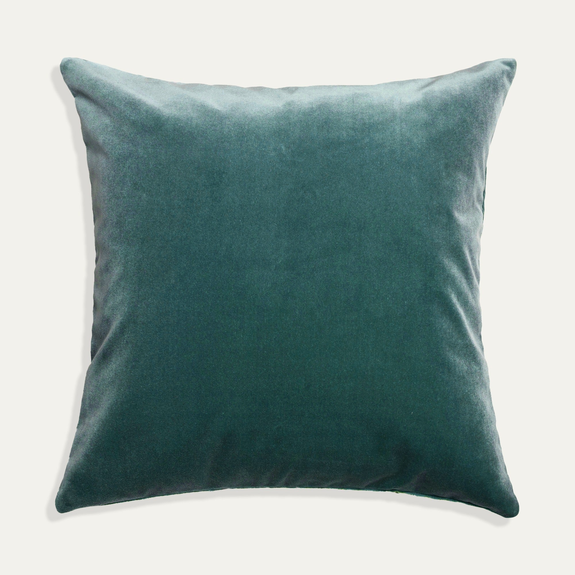 Pillow Solid Velvet Peacock - Thumbnail 2