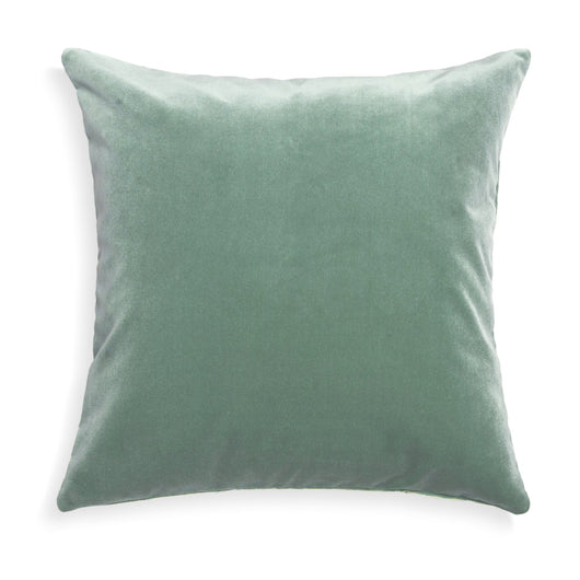 Blue Green Velvet Pillow