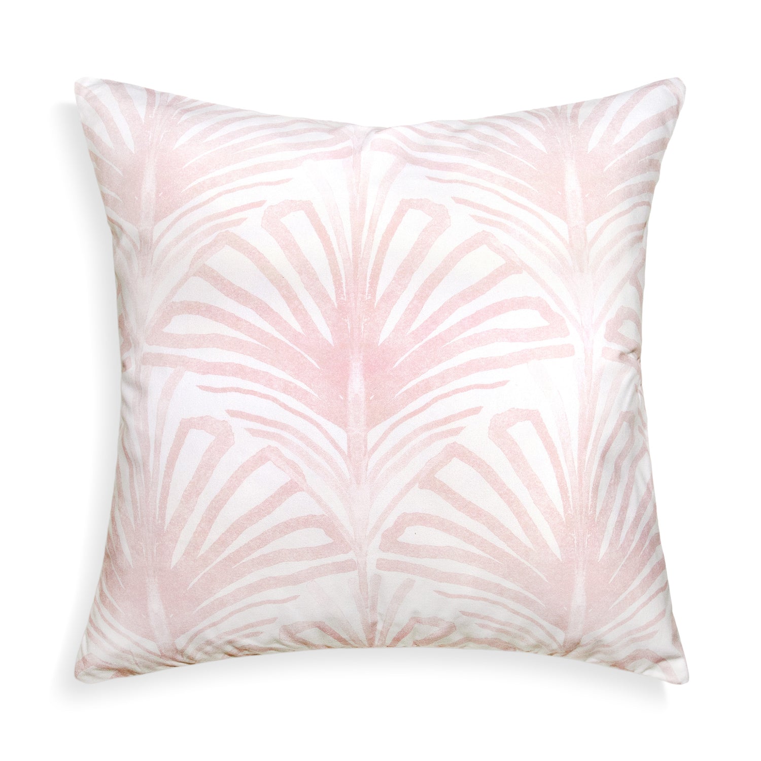 Rose Pink Palm Printed Pillow