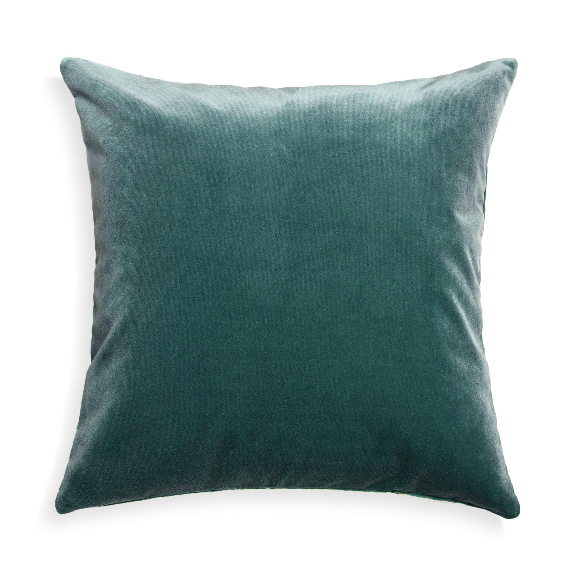 PEACOCK TURQUOISE Raised hot Velvet decorative designer pillow 13x26