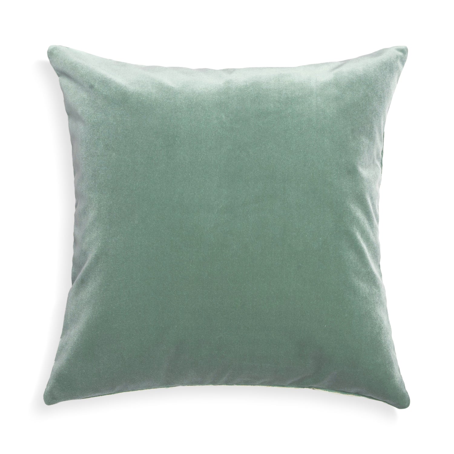 Blue Green Velvet Pillow
